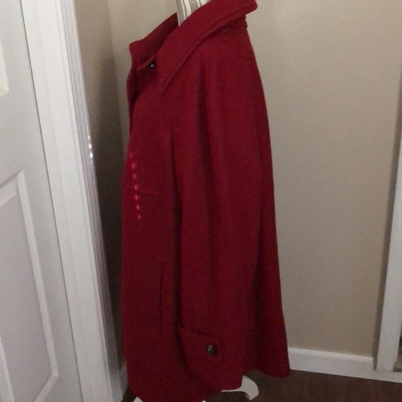 London Fog Wool Blend Lined Coat Size 3X Res - Picture 3 of 6